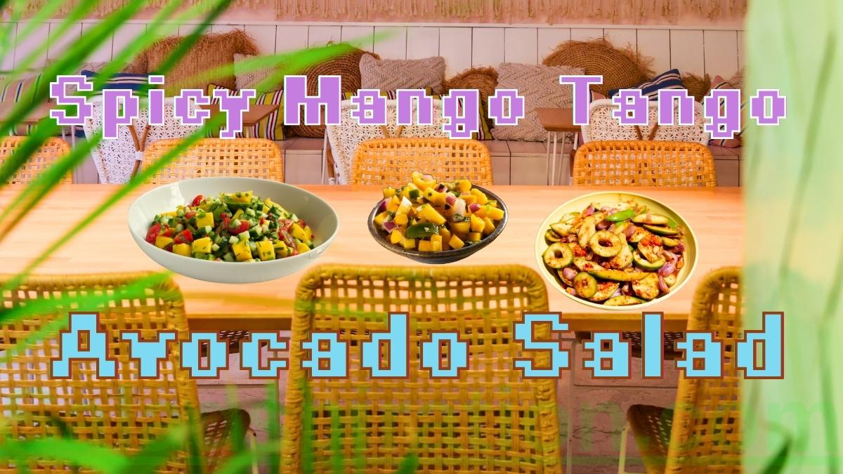 Spicy Mango Tango Avocado Salad #spicymangotangoavocadosalad #saladspiration #saladinspiration