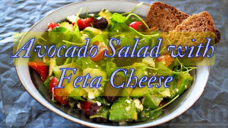 Avocado Salad with Feta Cheese #avocadosaladwithfetacheese #saladspiration #saladinspiration