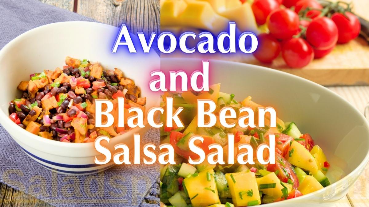 Avocado and Black Bean Salsa Salad  #avocadoandblackbeansalsasalad #saladspiration #saladinspiration