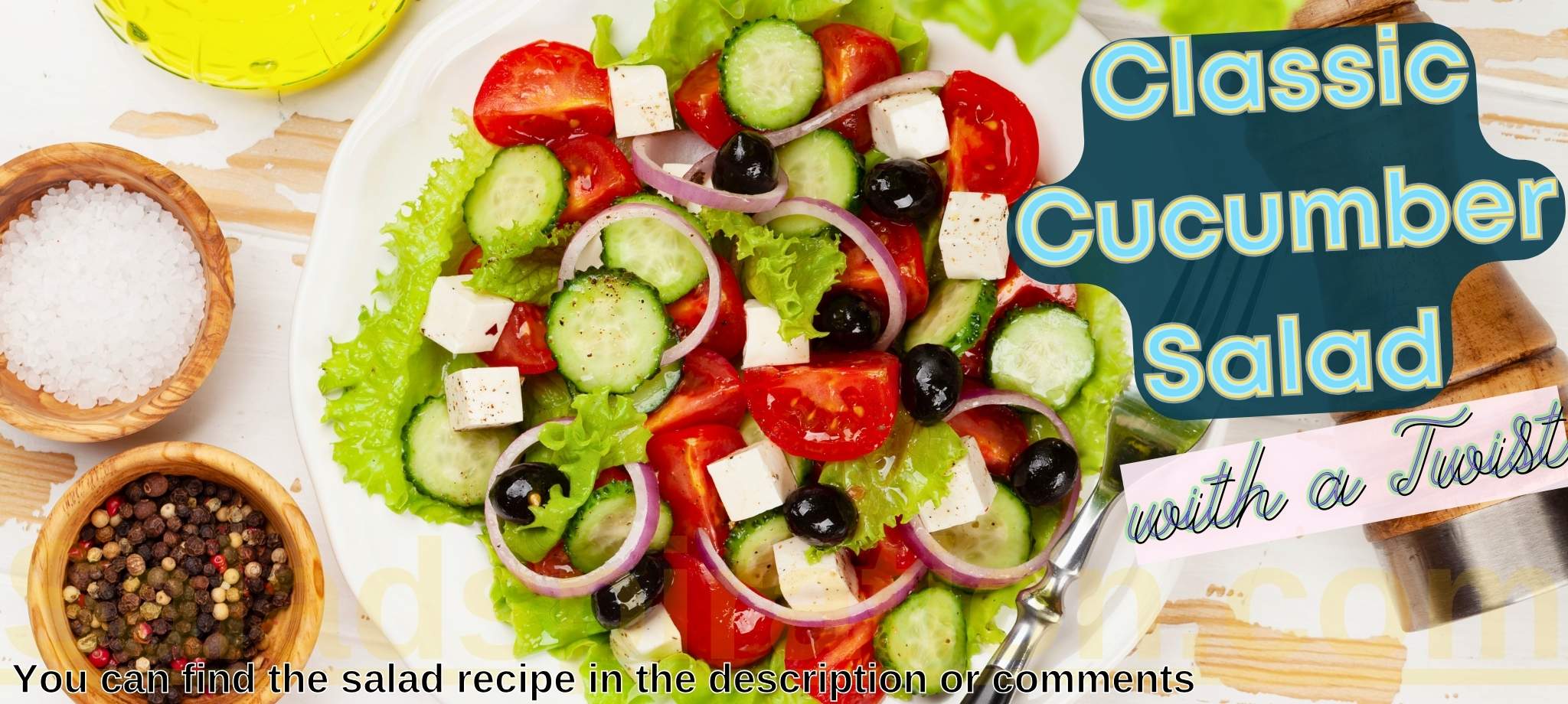 Classic Cucumber Salad with a Twist #classiccucumbersaladwithatwist #saladspiration #saladinspiration