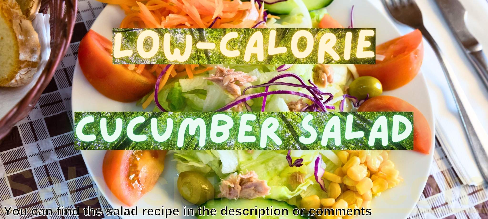 Low-Calorie Cucumber Salad #lowcaloriecucumbersalad #saladspiration #saladinspiration