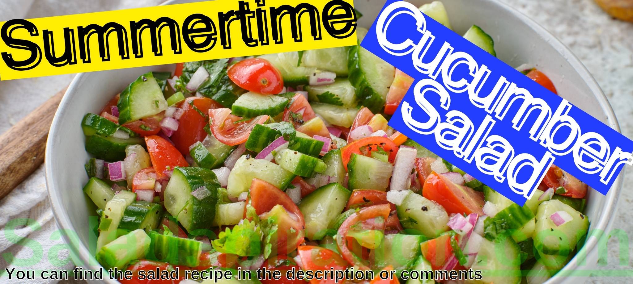 Summertime Cucumber Salad #summertimecucumbersalad #saladspiration #saladinspiration