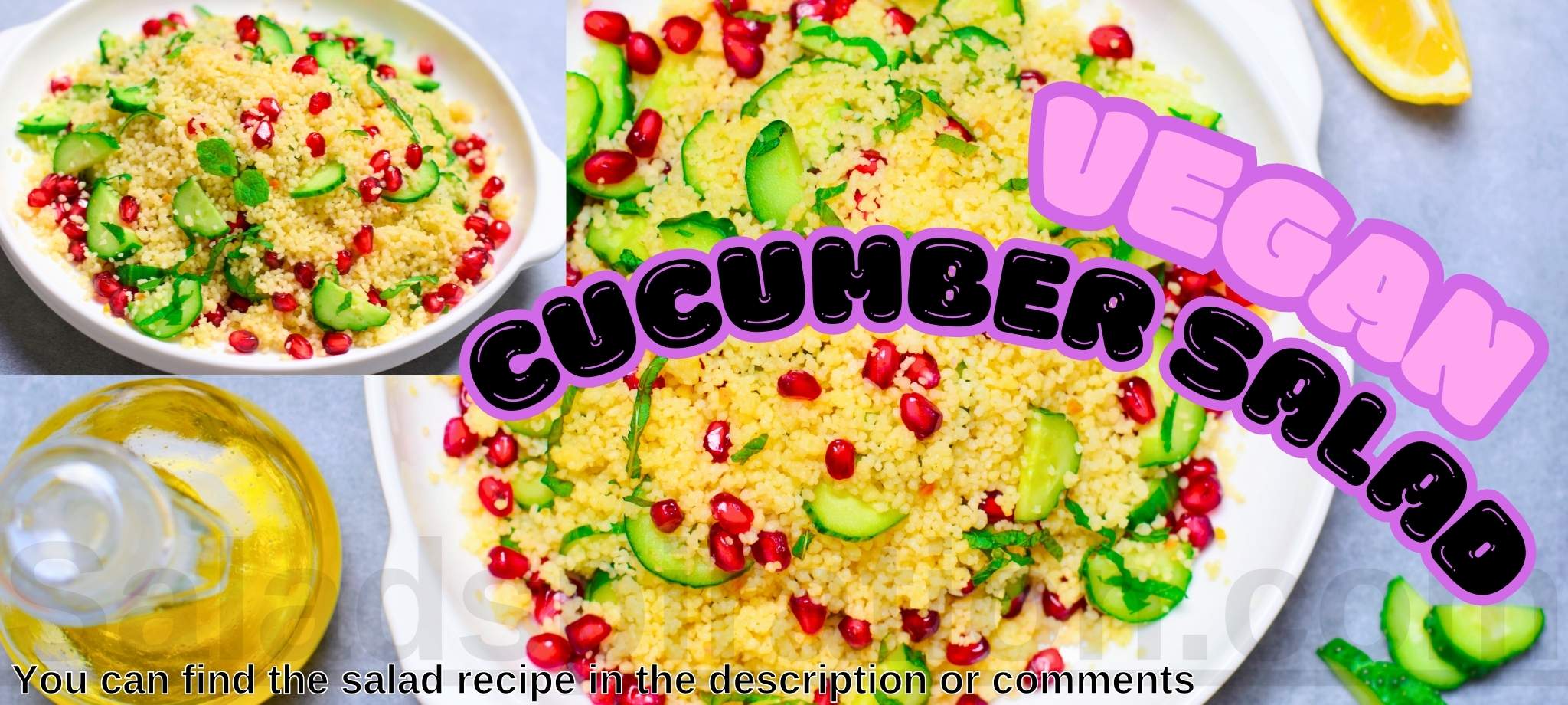 Vegan Cucumber Salad #vegancucumbersalad #saladspiration #saladinspiration