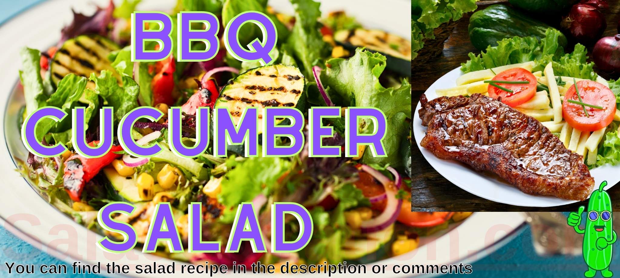 BBQ Cucumber Salad #bbqcucumbersalad #saladspiration #saladinspiration