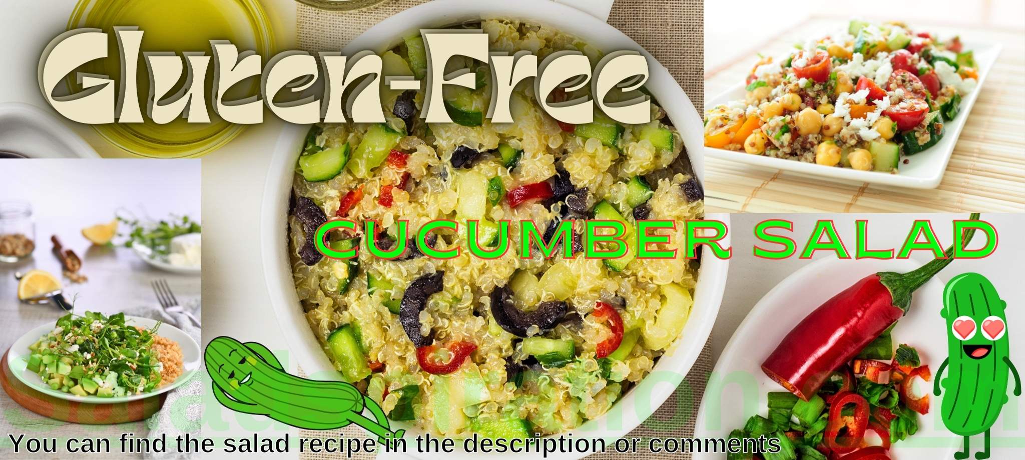 Gluten-Free Cucumber Salad #glutenfreecucumbersalad #saladspiration #saladinspiration