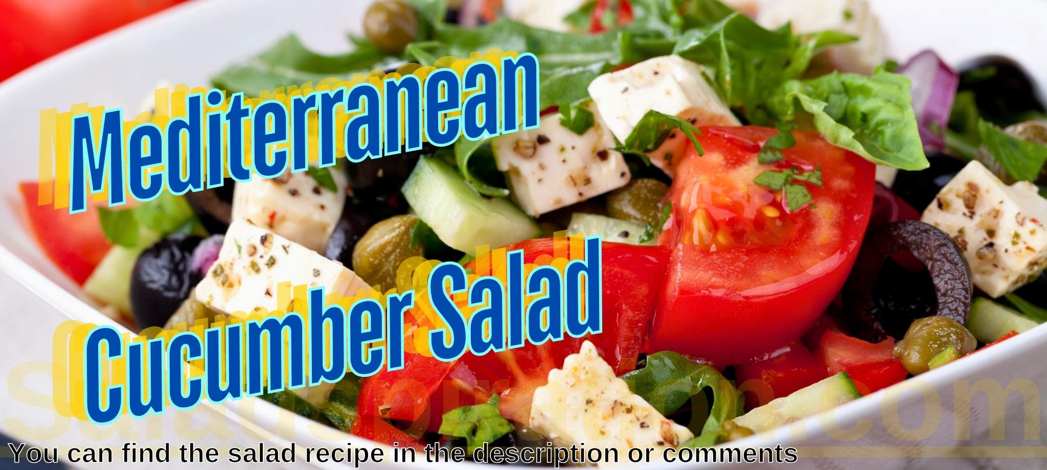 Mediterranean Cucumber Salad #mediterraneancucumbersalad #saladspiration #saladinspiration