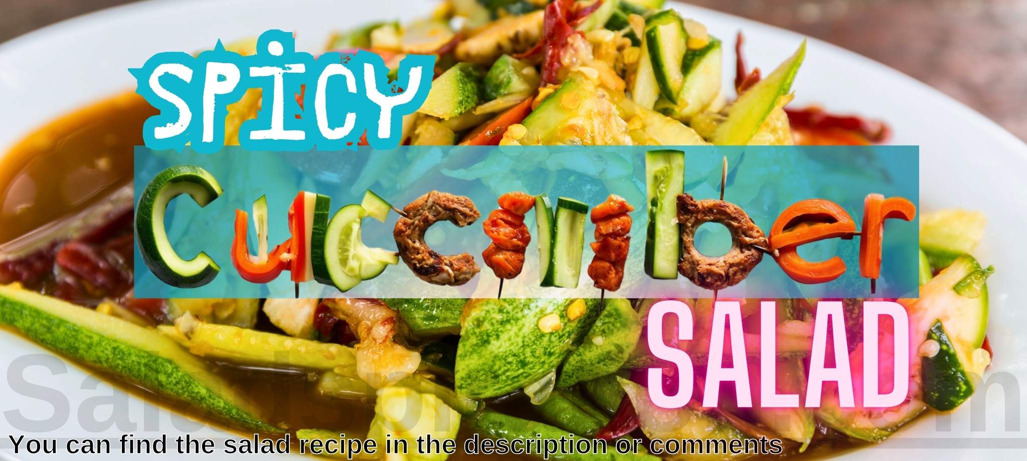 Spicy Cucumber Salad #spicycucumbersalad #saladspiration #saladinspiration