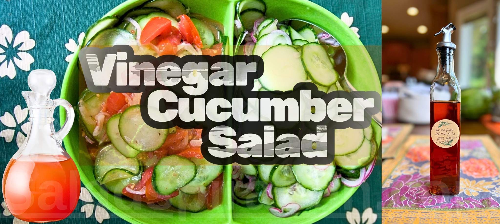 Vinegar Cucumber Salad #vinegarcucumbersalad #saladspiration #saladinspiration