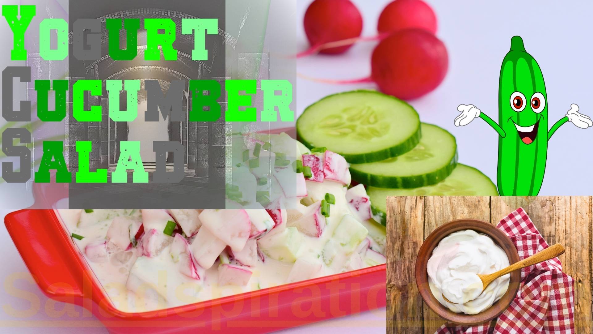 Yogurt Cucumber Salad #yogurtcucumbersalad #saladspiration #saladinspiration