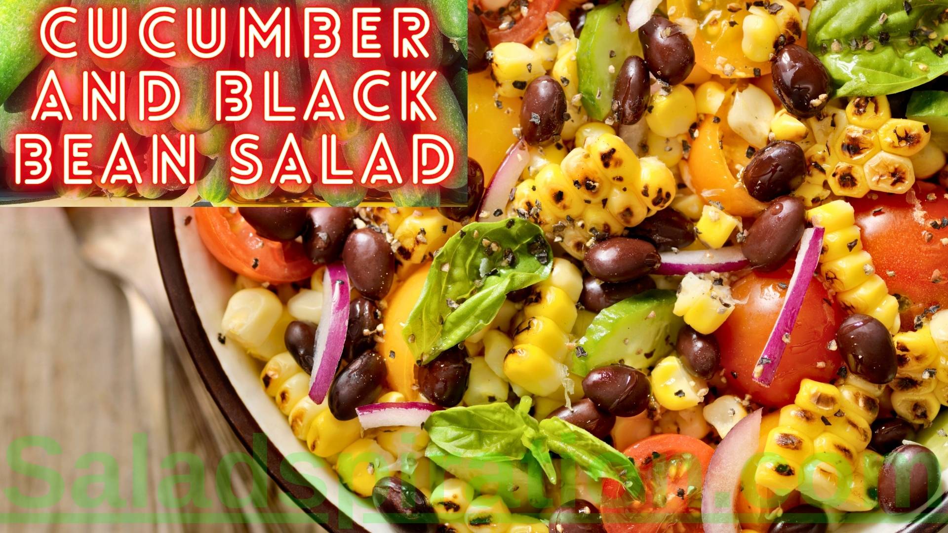 Cucumber and Black Bean Salad: A Symphony of Textures and Zesty Flavors #cucumberandblackbeansalad #cucumber #saladspiration