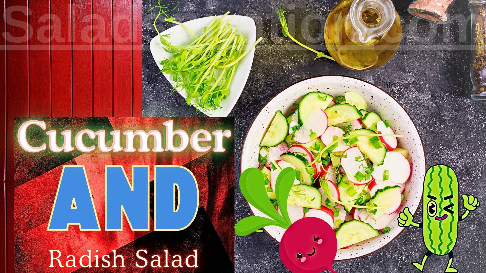 Cucumber and Radish Salad: A Symphony of Crispness and Zesty Flavor #cucumberandradishsalad #cucumber #saladspiration