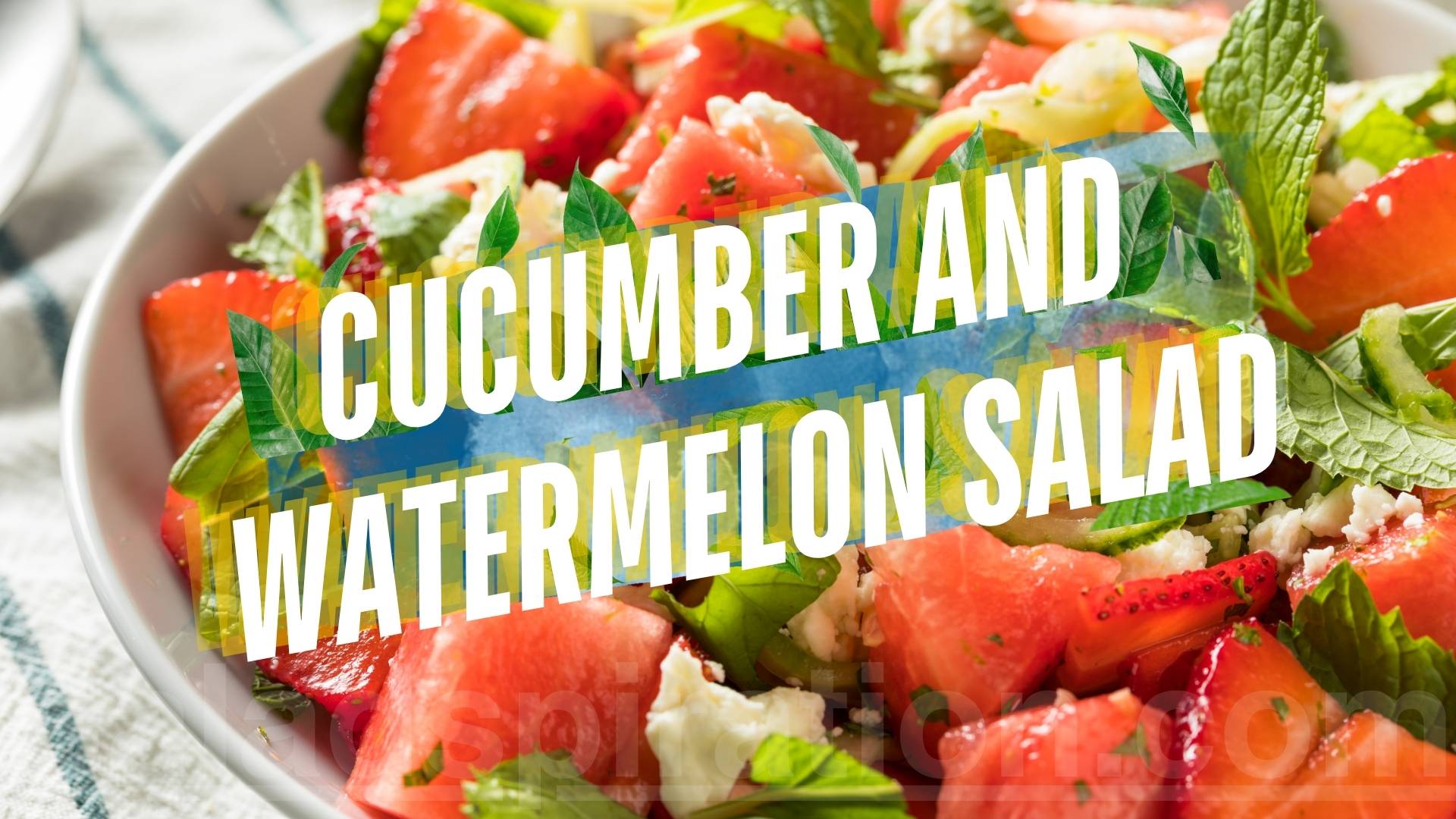 Cucumber and Watermelon Salad  #cucumberandwatermelonsalad #cucumber #saladspiration