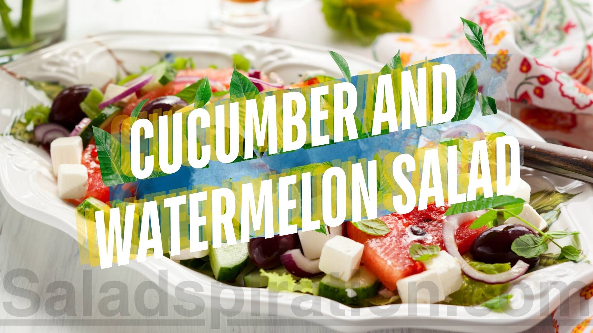 Cucumber and Watermelon Salad  #cucumberandwatermelonsalad #cucumber #saladspiration