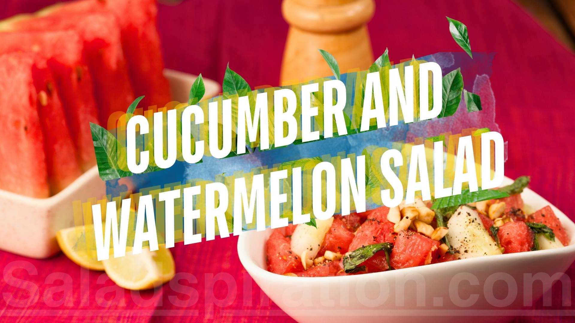 Cucumber and Watermelon Salad #cucumberandwatermelonsalad #cucumber #saladspiration