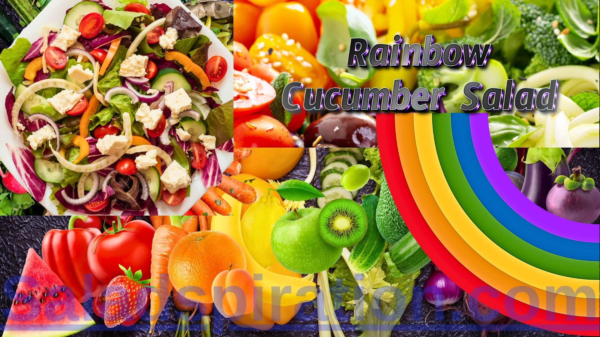 Rainbow Cucumber Salad: A Symphony of Colors and Flavors #rainbowcucumbersalad #cucumber #saladspiration