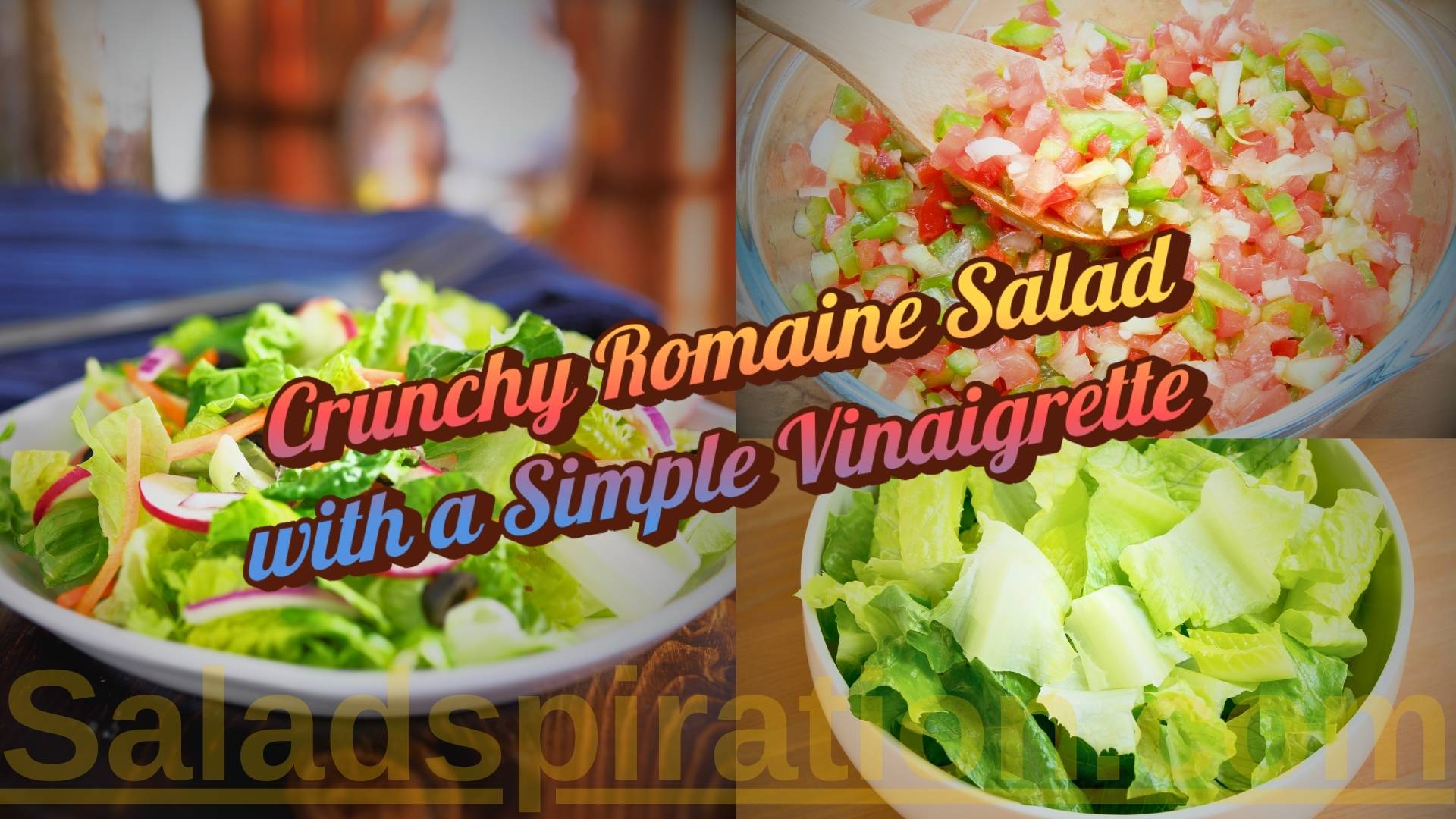 Crunchy Romaine Salad with a Simple Vinaigrette: A Symphony of Textures and Flavors #lettuce #saladspiration